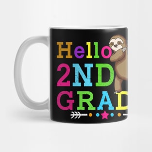 Sloth Hello 2nd Grade Teachers Kids Back to school Gifts Mug